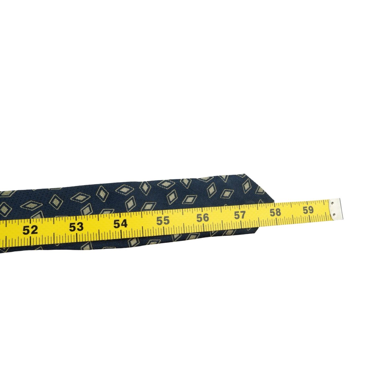 a16104 13 Ermenegildo Zegna Tie Silk Black Geometric Italy (US Import Tax Included) มุมที่ 13