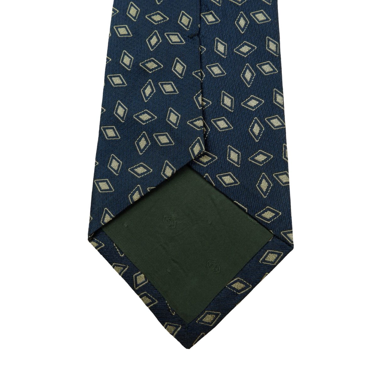 a16104 8 Ermenegildo Zegna Tie Silk Black Geometric Italy (US Import Tax Included) มุมที่ 8