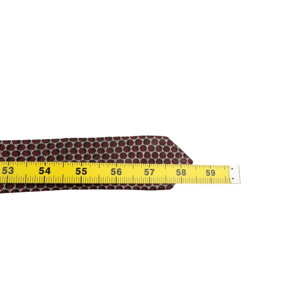a16109 13 Emporio Armani Tie Silk Brown Geometric Italy (US Import Tax Included) มุมที่ 13
