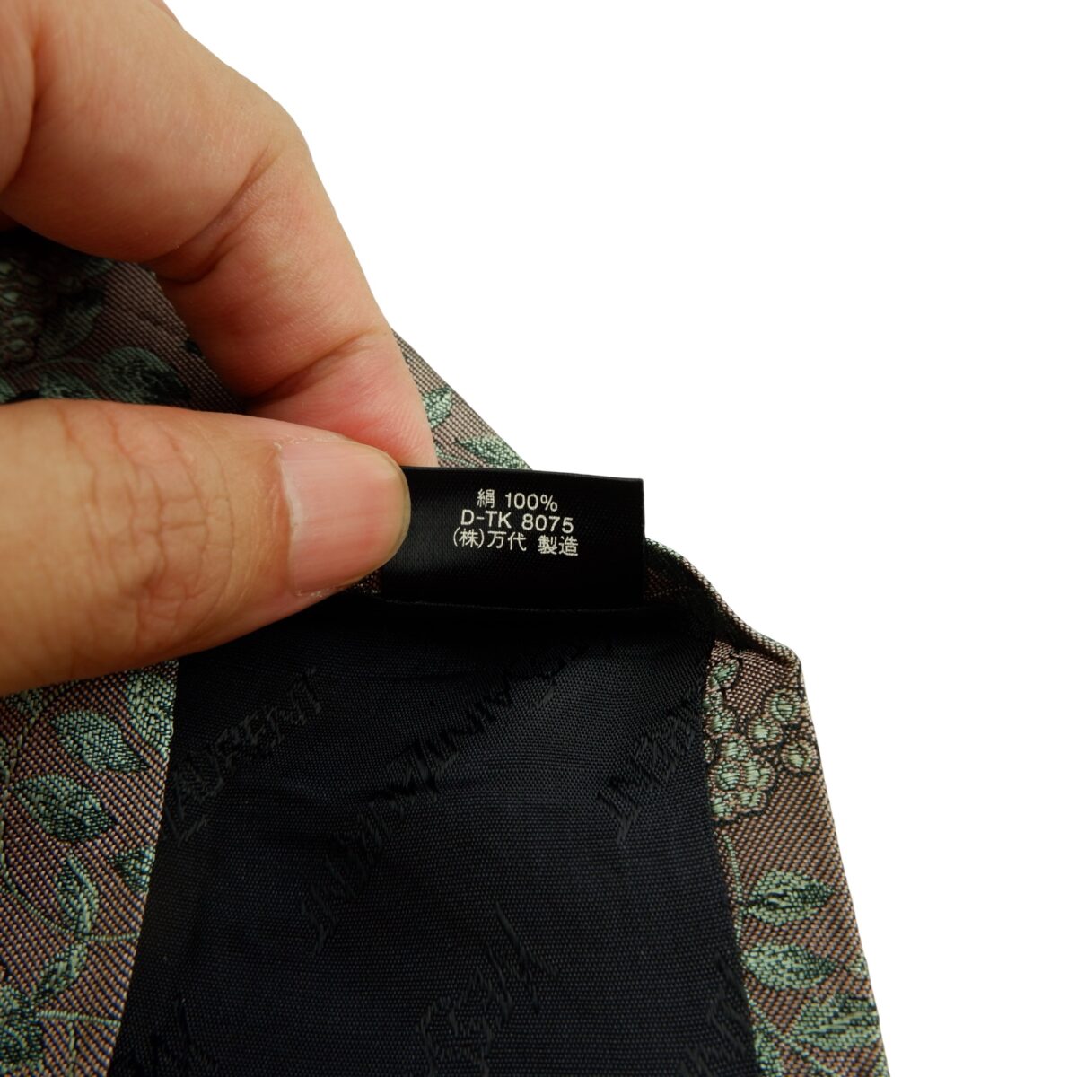 Yves Saint Laurent Tie Silk Gray Floral Pattern Japan (US Import Tax Included) | mesabb clothing Yves Saint Laurent Tie Silk Gray Floral Pattern Japan (US Import Tax Included) มุมที่ 11