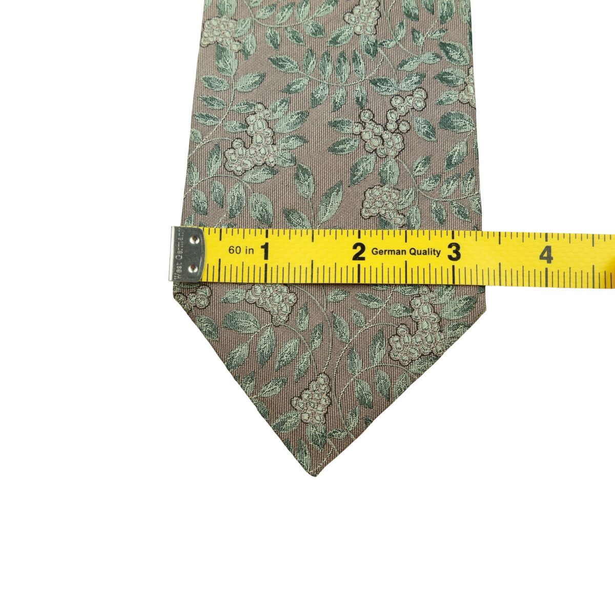Yves Saint Laurent Tie Silk Gray Floral Pattern Japan (US Import Tax Included) | mesabb clothing Yves Saint Laurent Tie Silk Gray Floral Pattern Japan (US Import Tax Included) มุมที่ 12