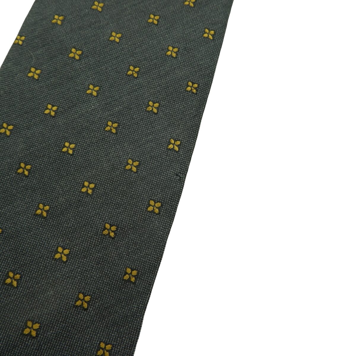 Dunhill Tie Silk Wool Black Dark Gray Geometric England (US Import Tax Included) | mesabb clothing Dunhill Tie Silk Wool Black Dark Gray Geometric England (US Import Tax Included) มุมที่ 14
