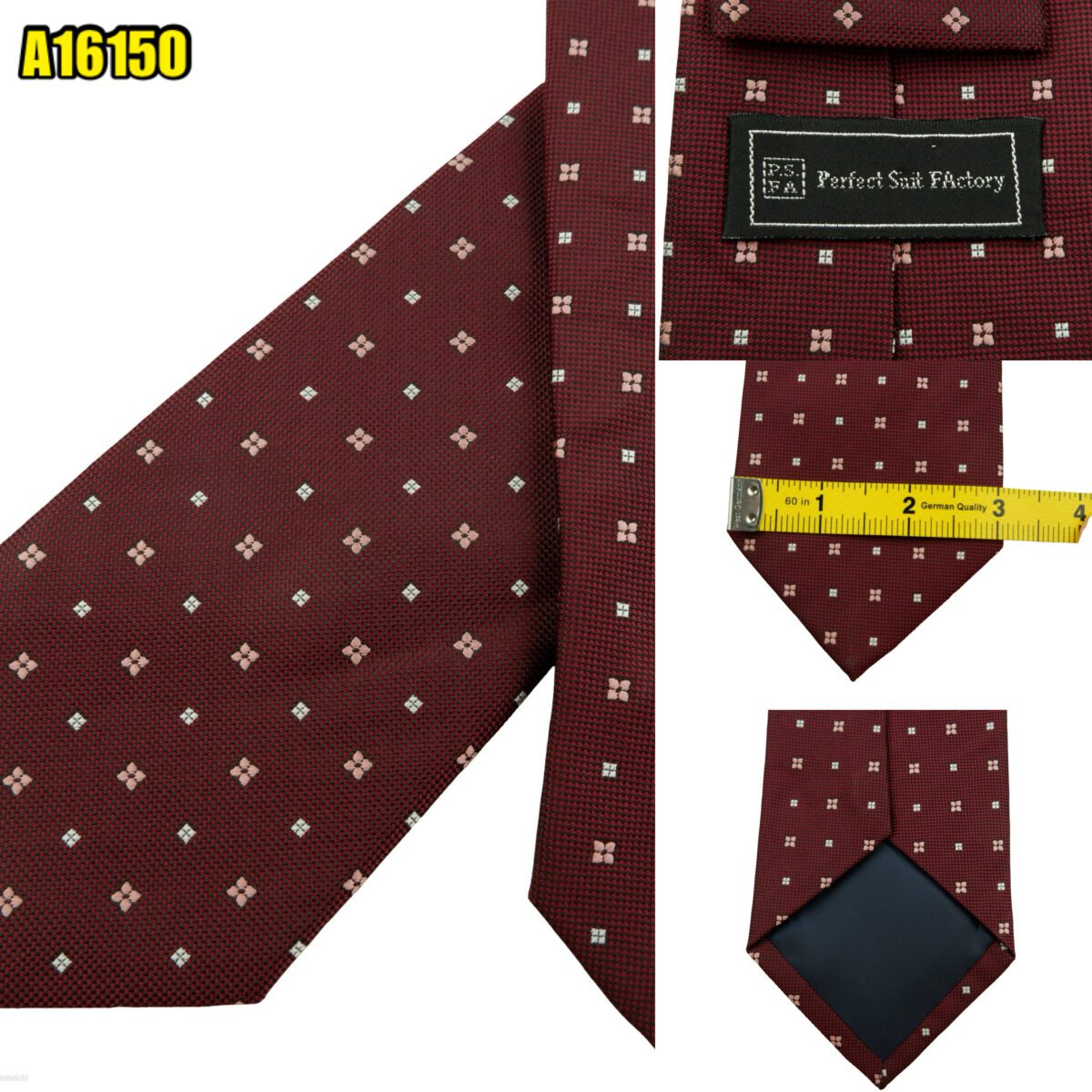 created by photogrid Perfect Suit Factory Tie PE Brown Geometric China (US Import Tax Included) มุมที่ 1