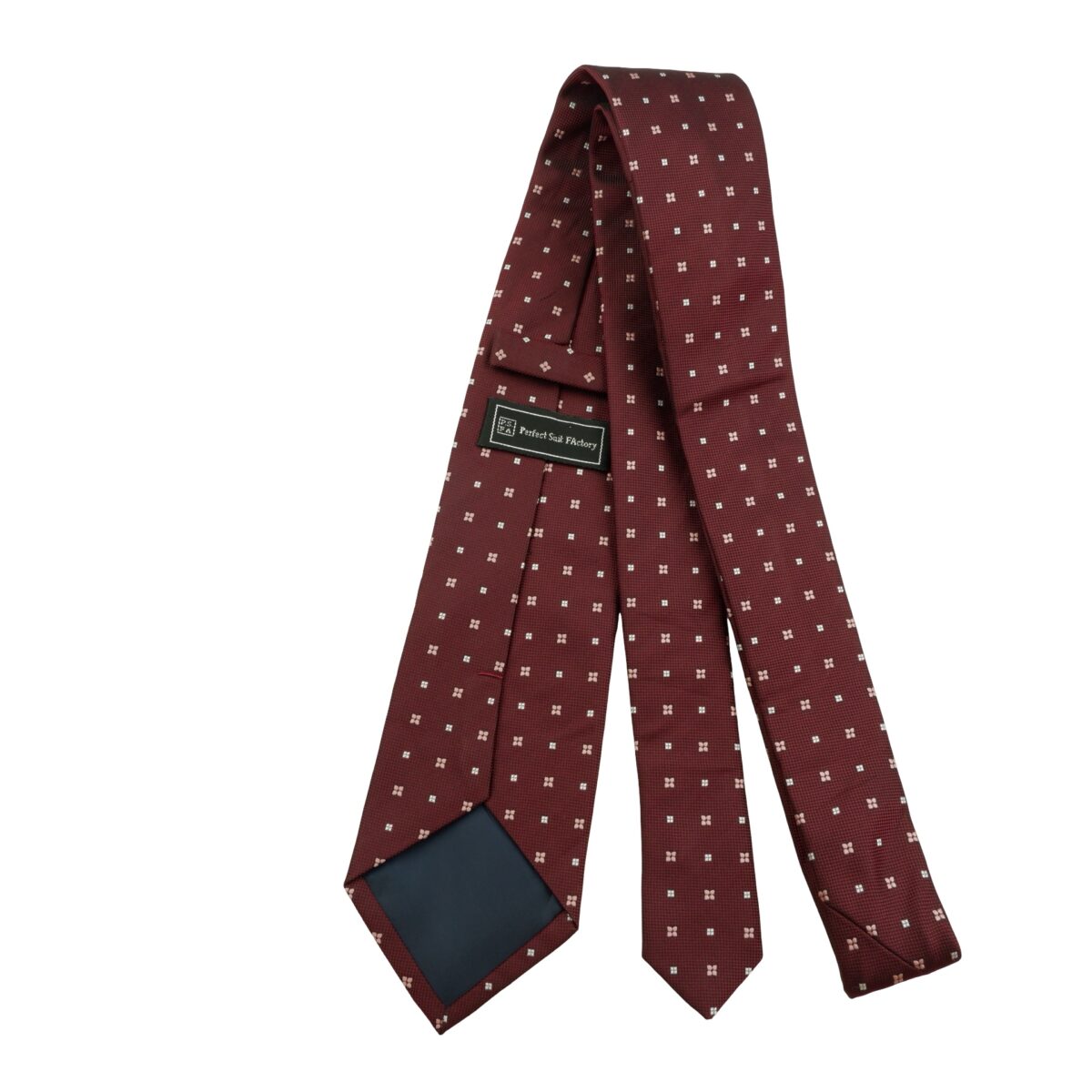 a16150 7 Perfect Suit Factory Tie PE Brown Geometric China (US Import Tax Included) มุมที่ 7