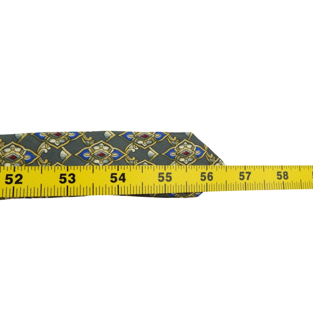 a16153 13 Christian Dior Tie Silk Gray Geometric Canada (US Import Tax Included) มุมที่ 13