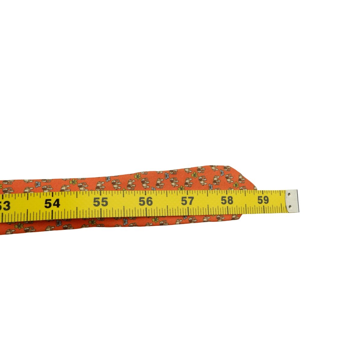 Jim Thompson Tie Silk Orange Animal Pattern Thailand (US Import Tax Included) | mesabb clothing Jim Thompson Tie Silk Orange Animal Pattern Thailand (US Import Tax Included) มุมที่ 17