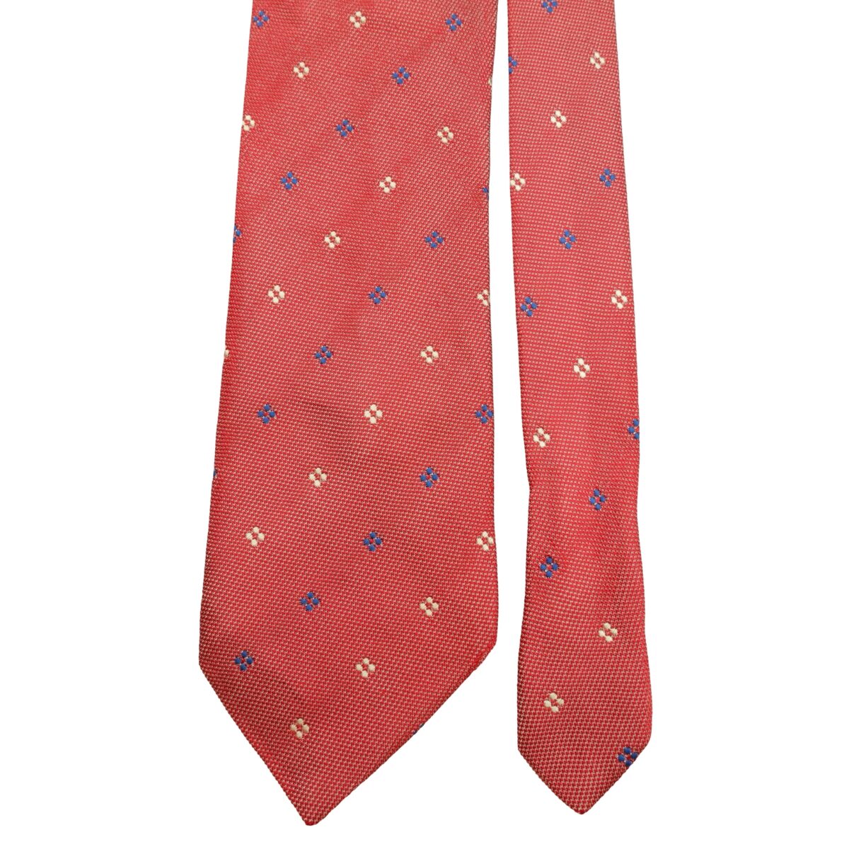 a16167 3 Paul Smith Tie Silk Red Geometric Italy (US Import Tax Included) มุมที่ 3