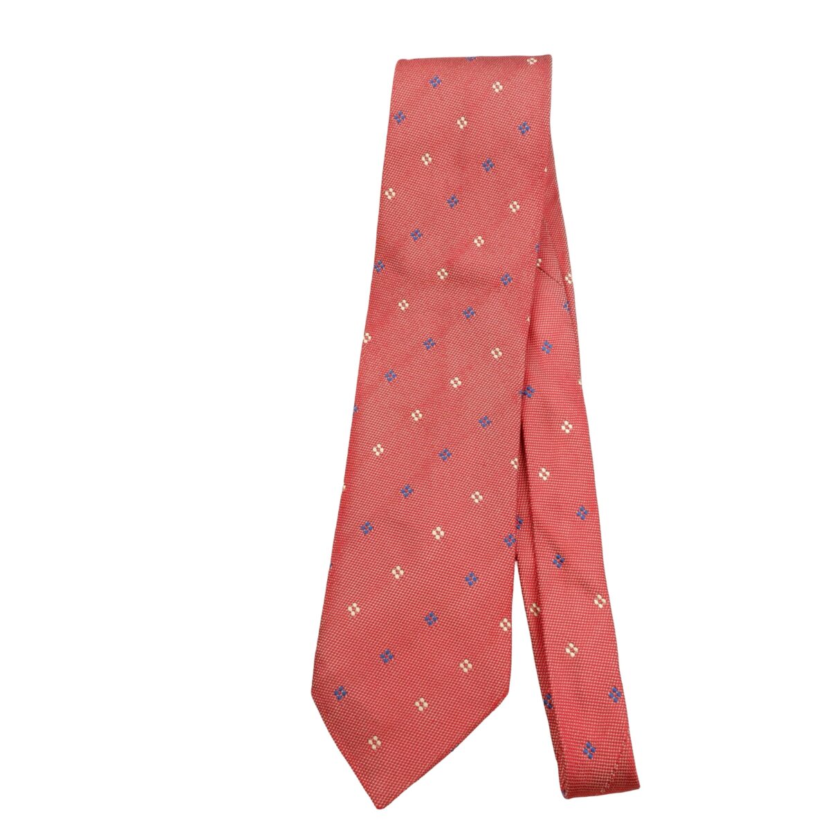 a16167 5 Paul Smith Tie Silk Red Geometric Italy (US Import Tax Included) มุมที่ 5