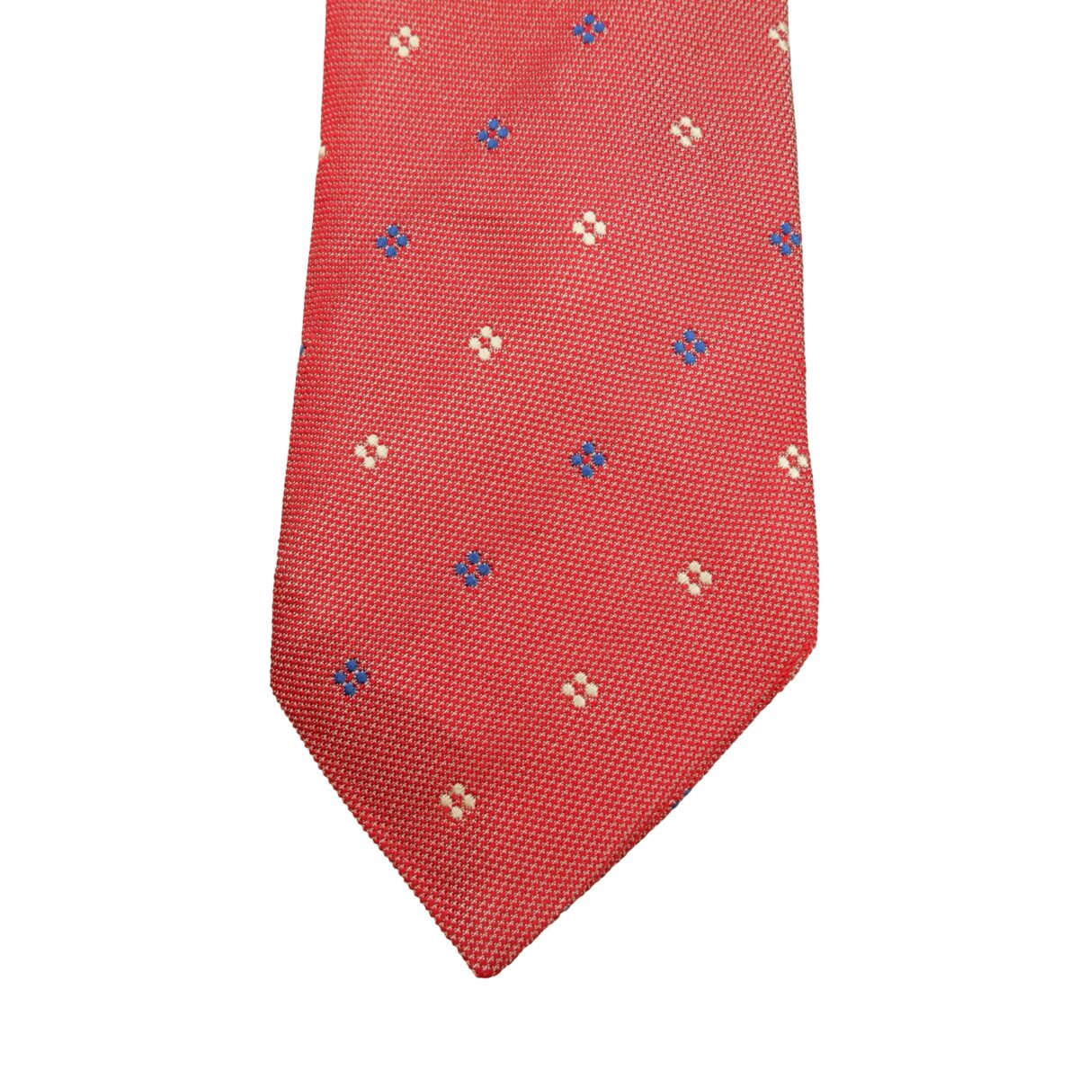 a16167 6 Paul Smith Tie Silk Red Geometric Italy (US Import Tax Included) มุมที่ 6