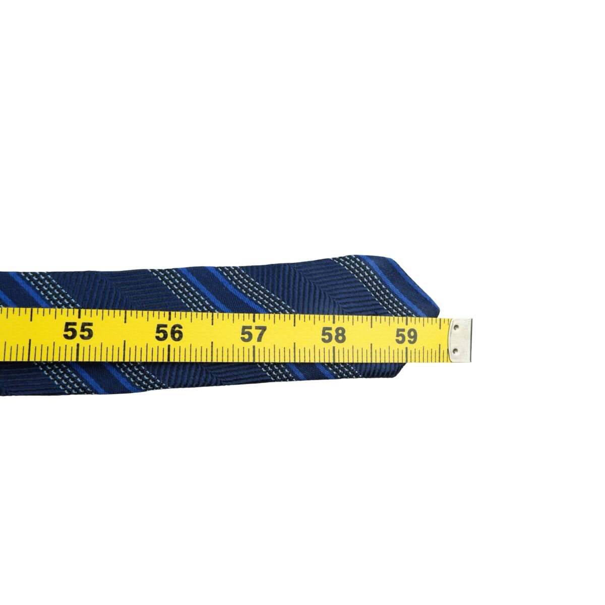 a16182 13 Hugo Boss Tie Silk Blue Stripe Italy (US Import Tax Included) มุมที่ 13