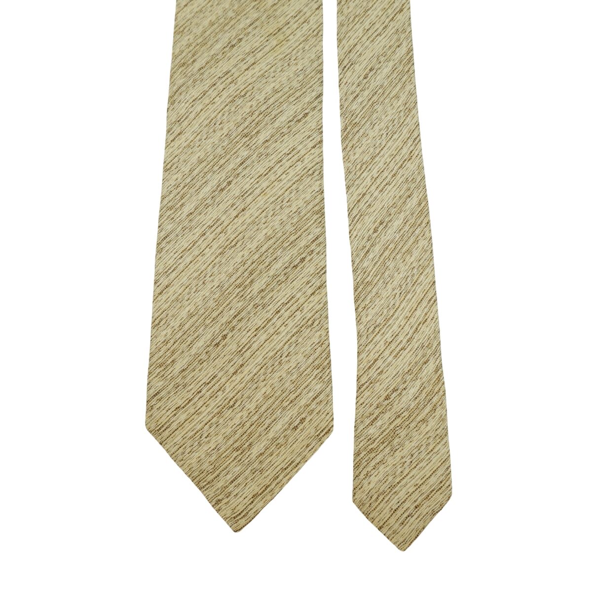 a16183 3 Armani Collezioni Tie Silk Beige Stripe Italy (US Import Tax Included) มุมที่ 3