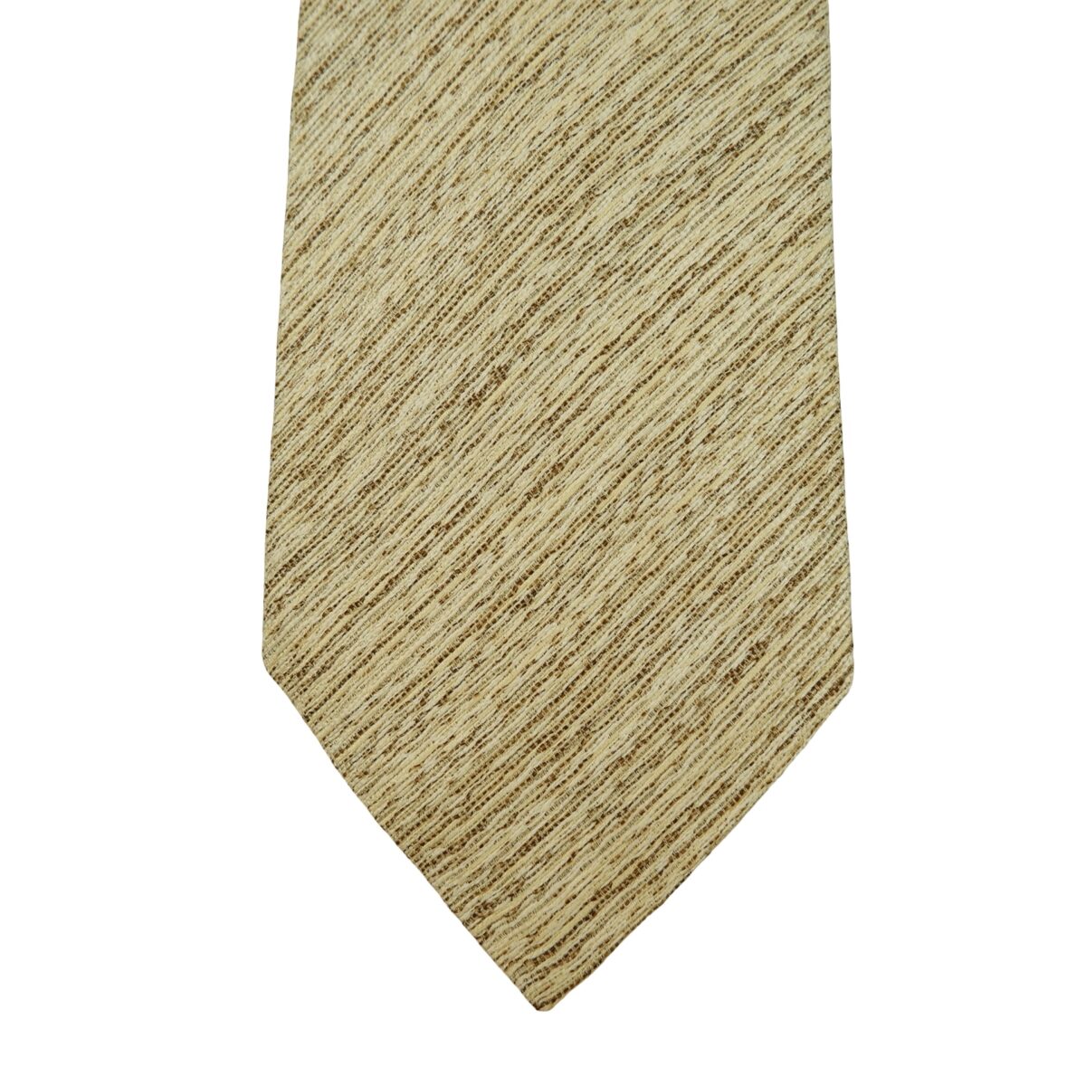 a16183 6 Armani Collezioni Tie Silk Beige Stripe Italy (US Import Tax Included) มุมที่ 6