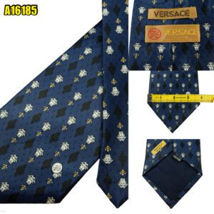 Unbrand Tie Silk Blue Medusa Pattern  (US Import Tax Included) มุมที่ 1