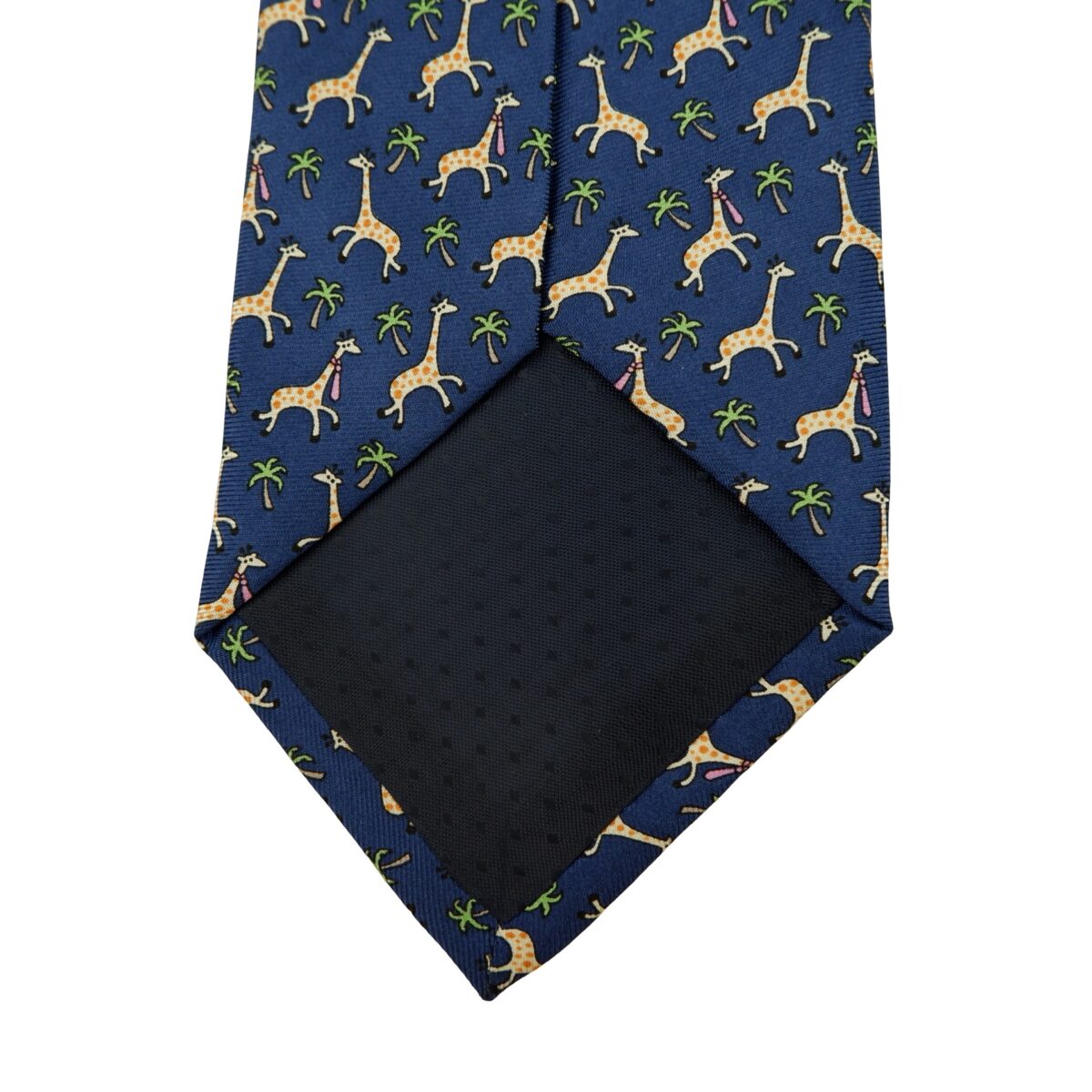 a16193 8 Pierre Cardin Tie Silk Blue Animal Pattern China (US Import Tax Included) มุมที่ 8