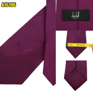 Dunhill Tie Silk Cotton Purple England (US Import Tax Included) มุมที่ 1