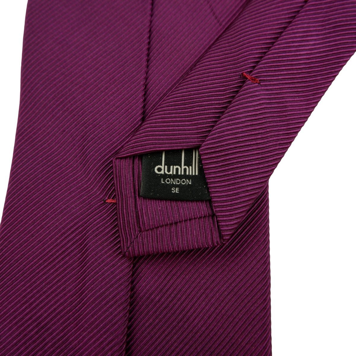 a16196 10 Dunhill Tie Silk Cotton Purple England (US Import Tax Included) มุมที่ 10