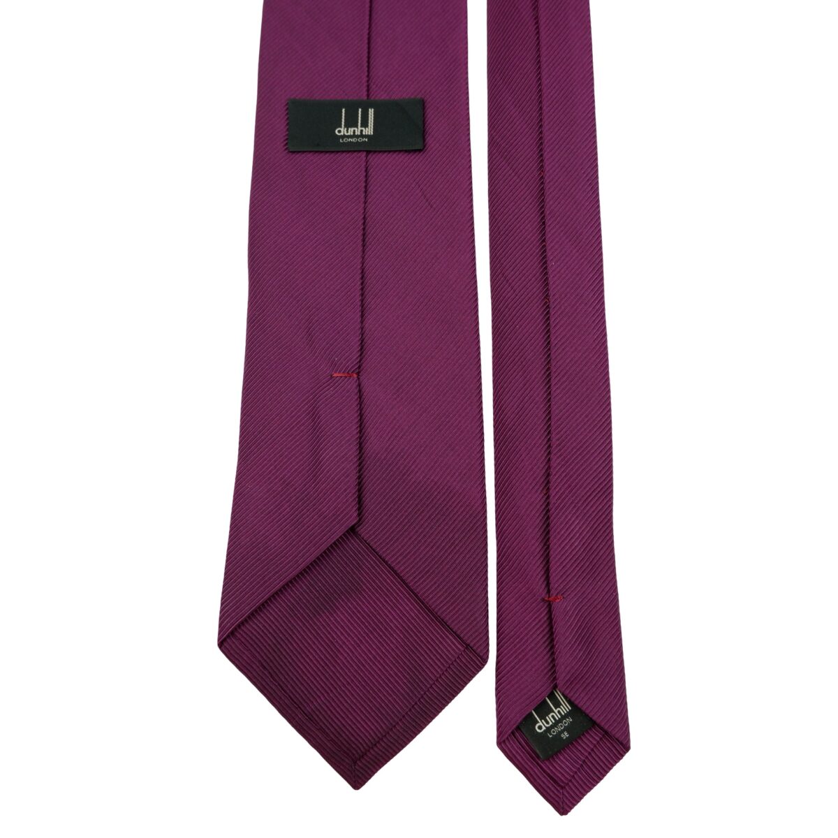 a16196 4 Dunhill Tie Silk Cotton Purple England (US Import Tax Included) มุมที่ 4