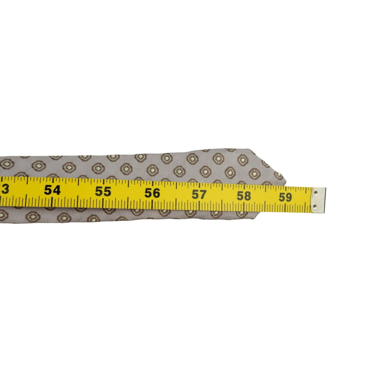 a16198 13 Pierre Cardin Tie Silk Gray Geometric Italy (US Import Tax Included) มุมที่ 13