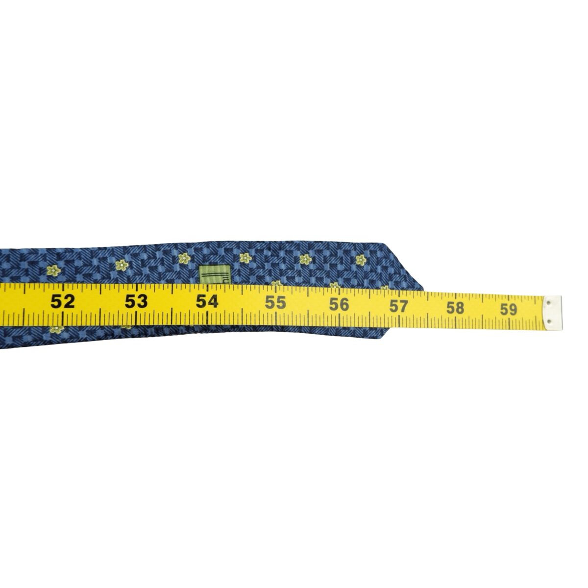 a16207 13 Dunhill Tie Silk Blue Floral Pattern Italy (US Import Tax Included) มุมที่ 13