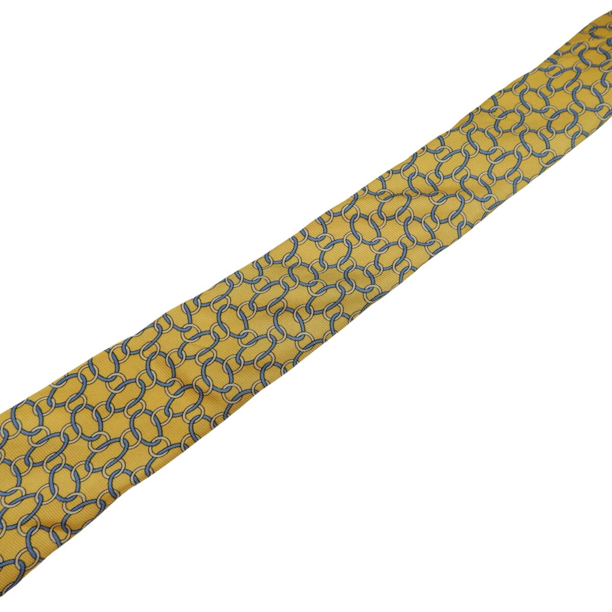 a16215 10 Brooks Brothers Tie Silk Yellow Geometric USA (US Import Tax Included) มุมที่ 10