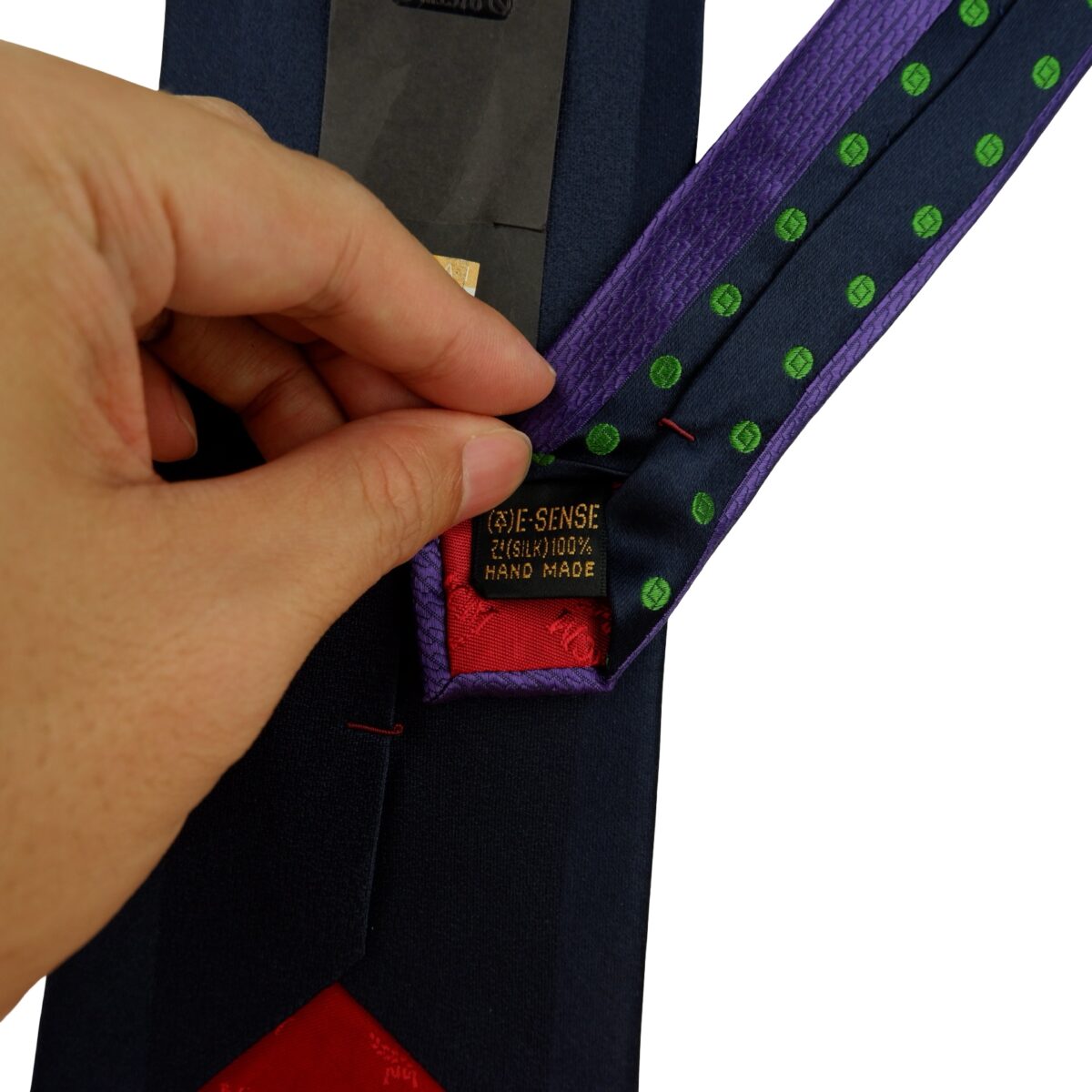 a16216 10 MCM Tie Silk Purple Black Korea (US Import Tax Included) มุมที่ 10