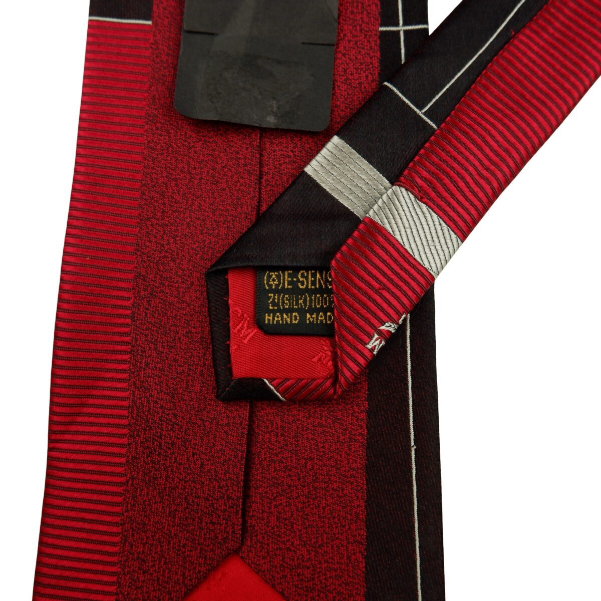a16222 10 MCM Tie Silk Maroon Geometric Korea (US Import Tax Included) มุมที่ 10