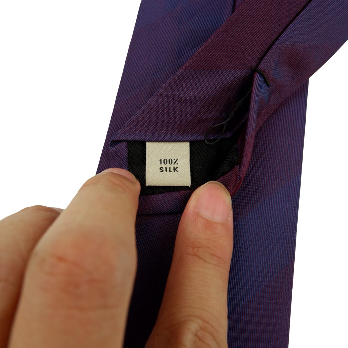 a16226 11 Burberry Tie Silk Purple Stripe Italy (US Import Tax Included) มุมที่ 11