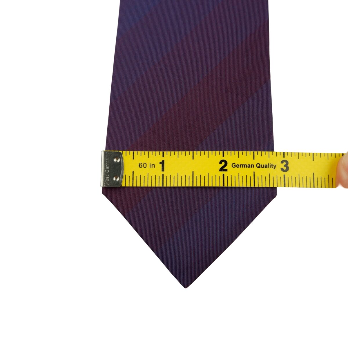 a16226 13 Burberry Tie Silk Purple Stripe Italy (US Import Tax Included) มุมที่ 13