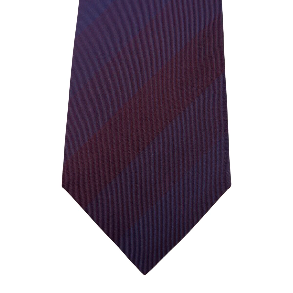 a16226 6 Burberry Tie Silk Purple Stripe Italy (US Import Tax Included) มุมที่ 6