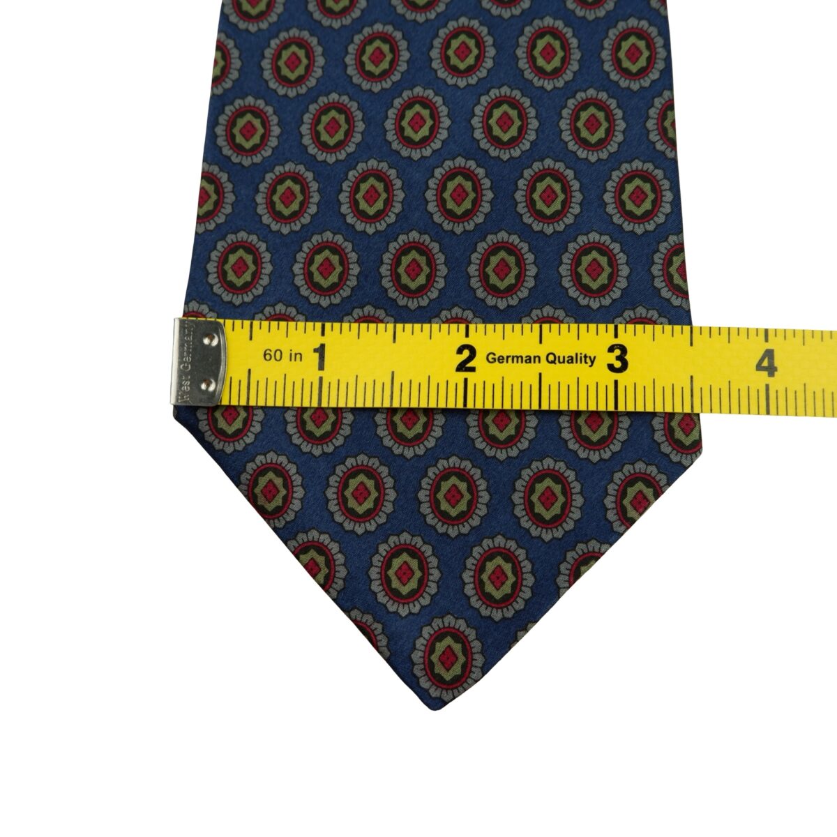 a16229 11 Lancel Tie Silk Blue Geometric Italy (US Import Tax Included) มุมที่ 11