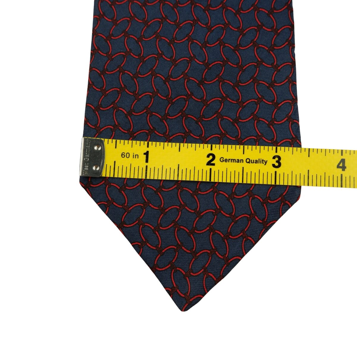Lanvin Tie Silk Blue Geometric France (US Import Tax Included) | mesabb clothing Lanvin Tie Silk Blue Geometric France (US Import Tax Included) มุมที่ 10
