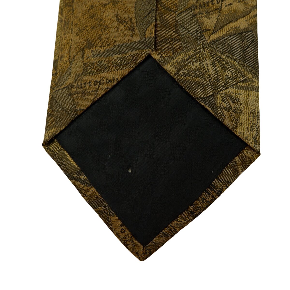 a16241 8 Givenchy Tie Silk Olive Green Abstract Pattern Italy (US Import Tax Included) มุมที่ 8