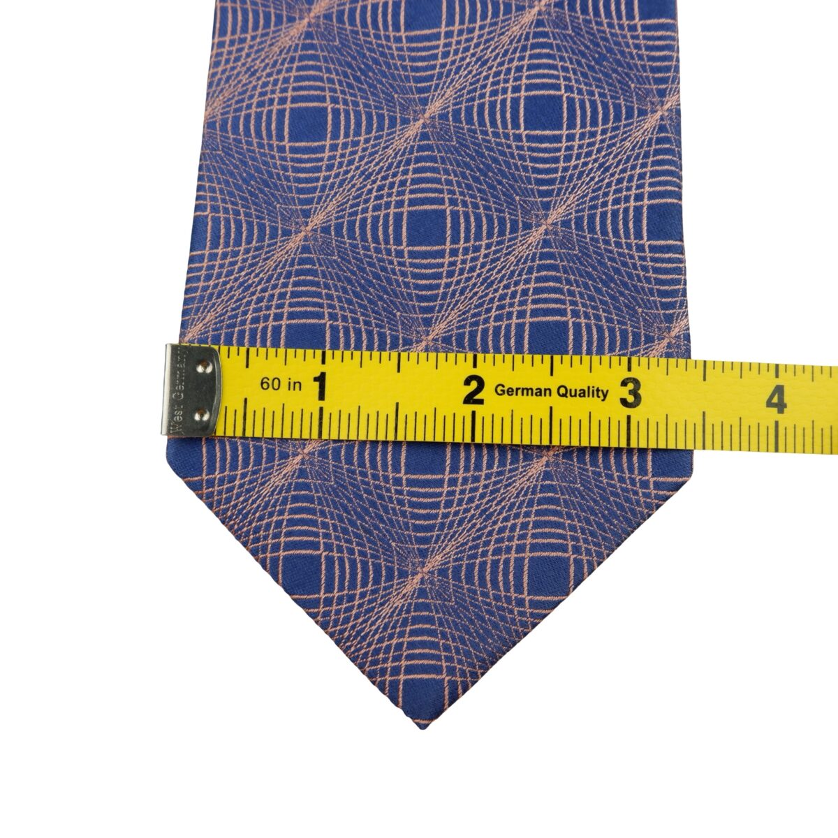 a16248 10 Renoma Tie Silk Blue Pink Geometric (US Import Tax Included) มุมที่ 10
