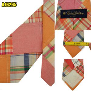 Brooks Brothers Tie Cotton Multicolor Patchwork USA (US Import Tax Included) มุมที่ 1