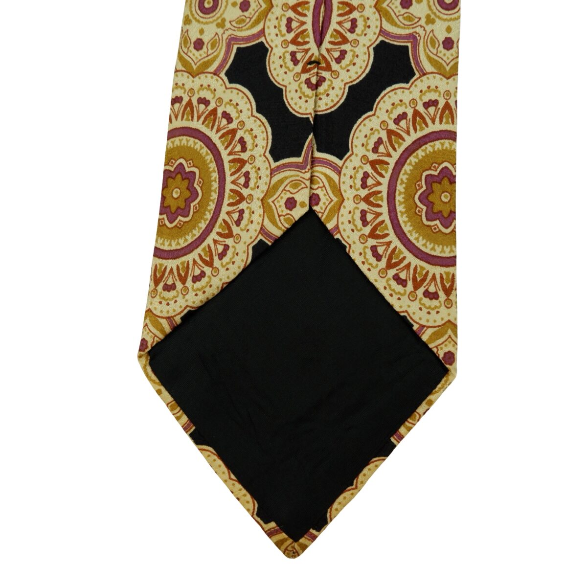 a16275 8 Hugo Boss Tie Silk Black Geometric Italy (US Import Tax Included) มุมที่ 8