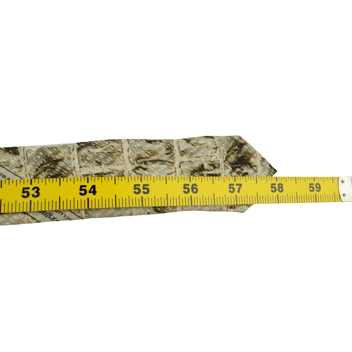 a16276 13 Ermenegildo Zegna Tie Silk Brown Geometric Italy (US Import Tax Included) มุมที่ 13