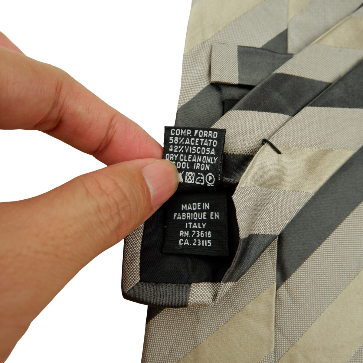 a16282 11 Hugo Boss Tie Silk Brown Stripe Italy (US Import Tax Included) มุมที่ 11