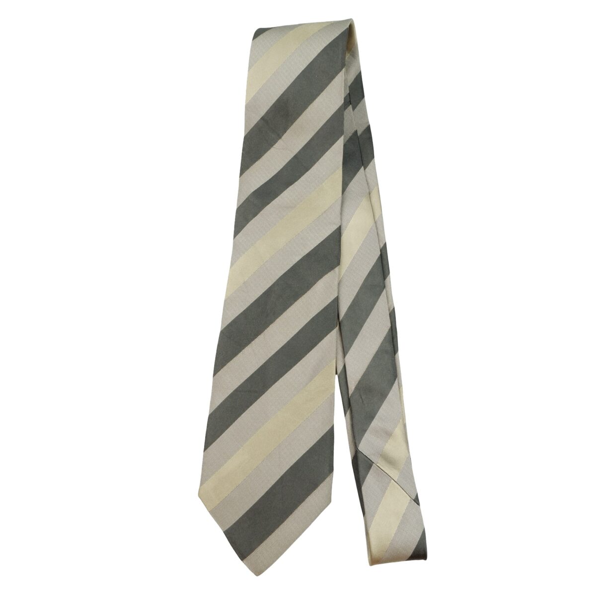 a16282 5 Hugo Boss Tie Silk Brown Stripe Italy (US Import Tax Included) มุมที่ 5