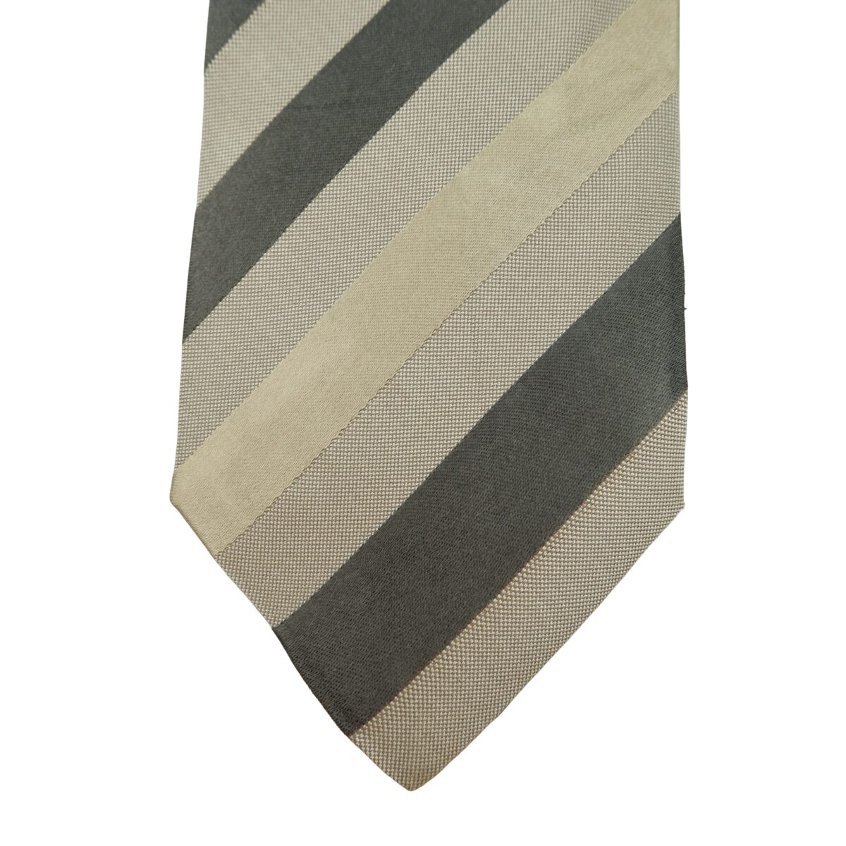a16282 6 Hugo Boss Tie Silk Brown Stripe Italy (US Import Tax Included) มุมที่ 6
