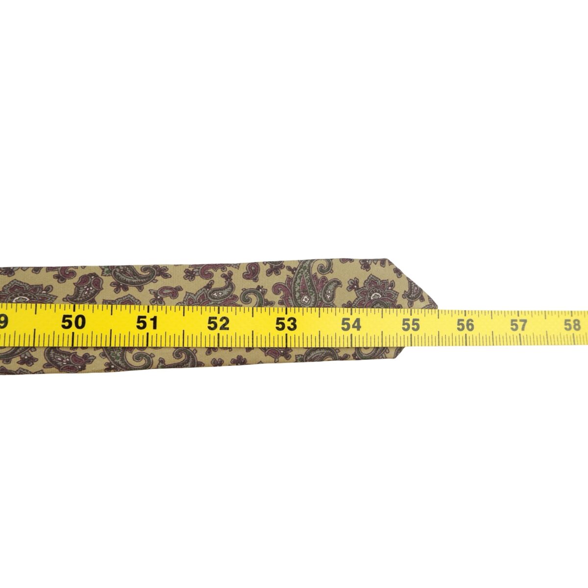 a16283 14 Burberry Tie Silk Brown Paisley Pattern Japan (US Import Tax Included) มุมที่ 14