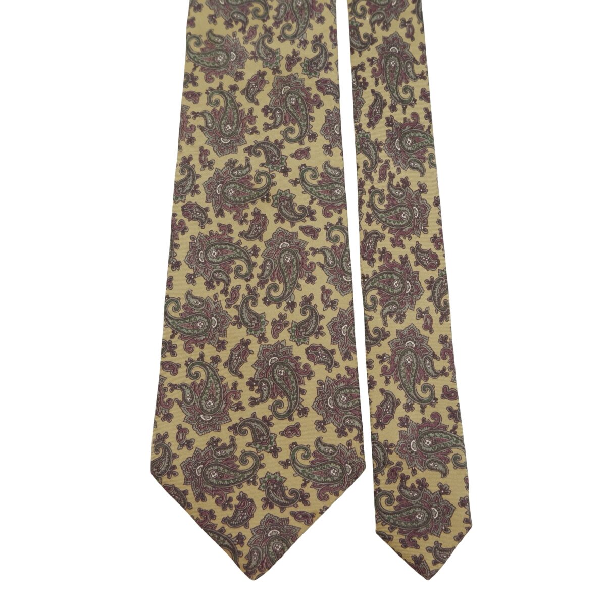a16283 3 Burberry Tie Silk Brown Paisley Pattern Japan (US Import Tax Included) มุมที่ 3