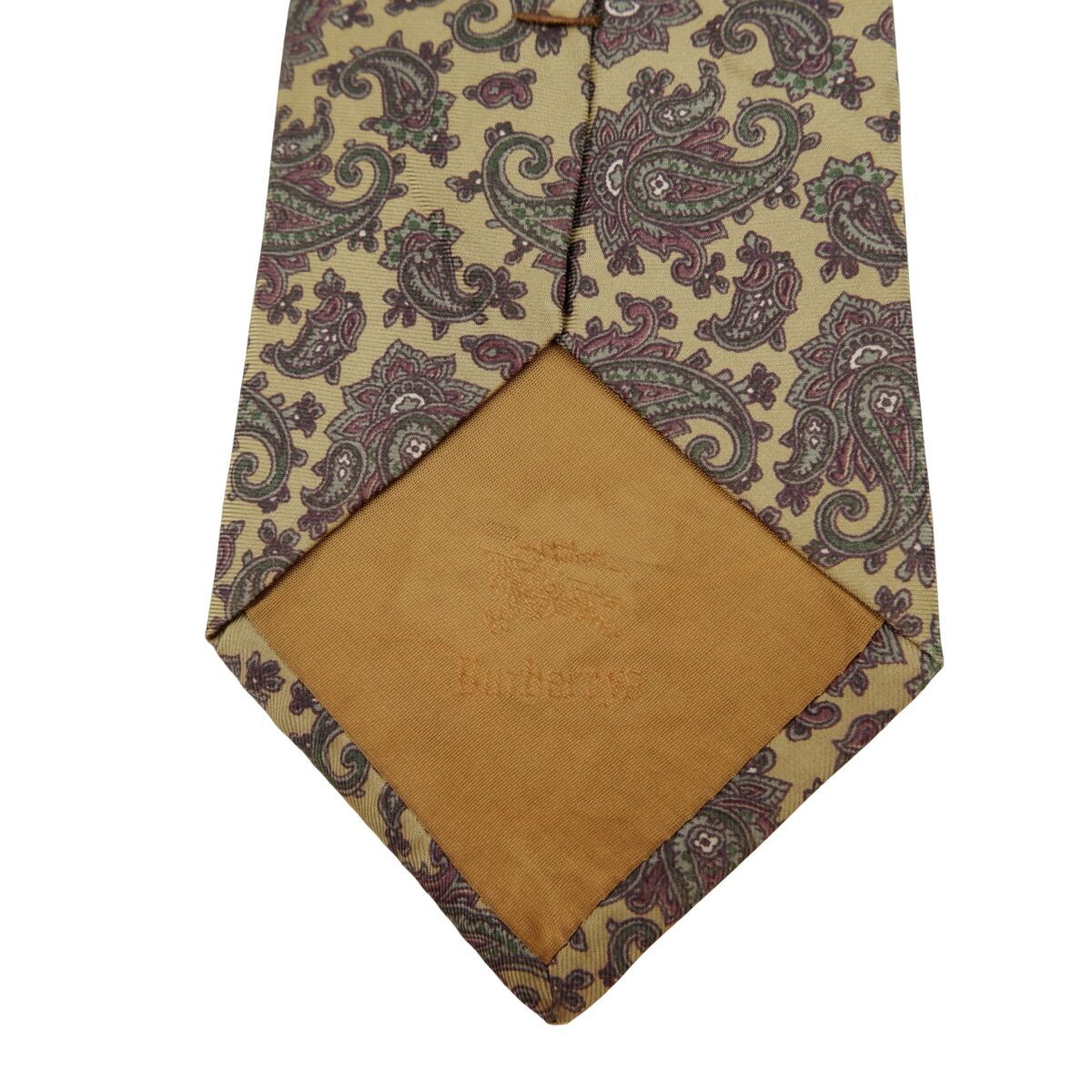 a16283 8 Burberry Tie Silk Brown Paisley Pattern Japan (US Import Tax Included) มุมที่ 8