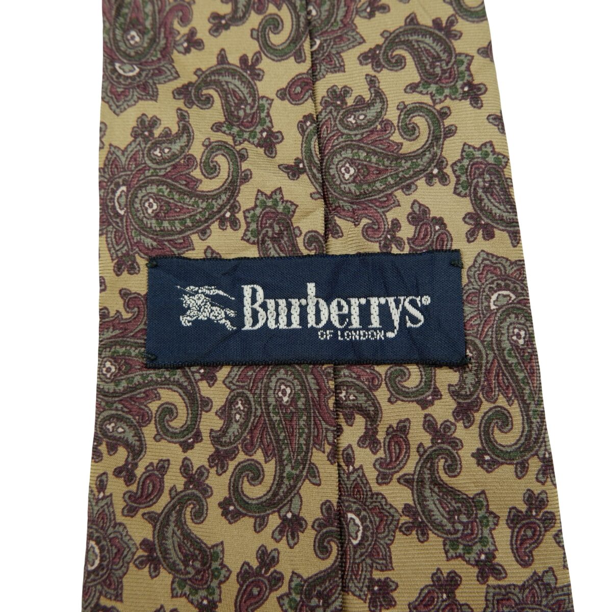 a16283 9 Burberry Tie Silk Brown Paisley Pattern Japan (US Import Tax Included) มุมที่ 9
