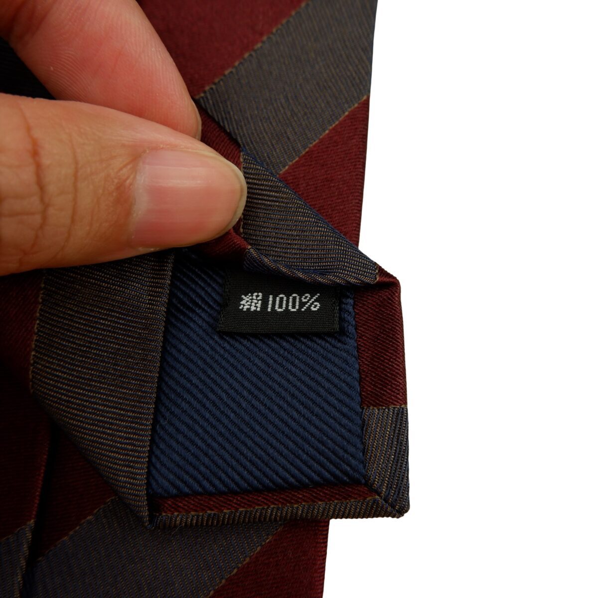 a16287 10 Gotairiku Tie Silk Brown Stripe Japan (US Import Tax Included) มุมที่ 10