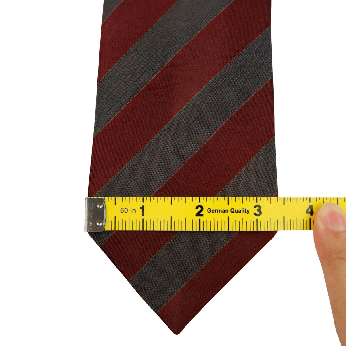 a16287 11 Gotairiku Tie Silk Brown Stripe Japan (US Import Tax Included) มุมที่ 11