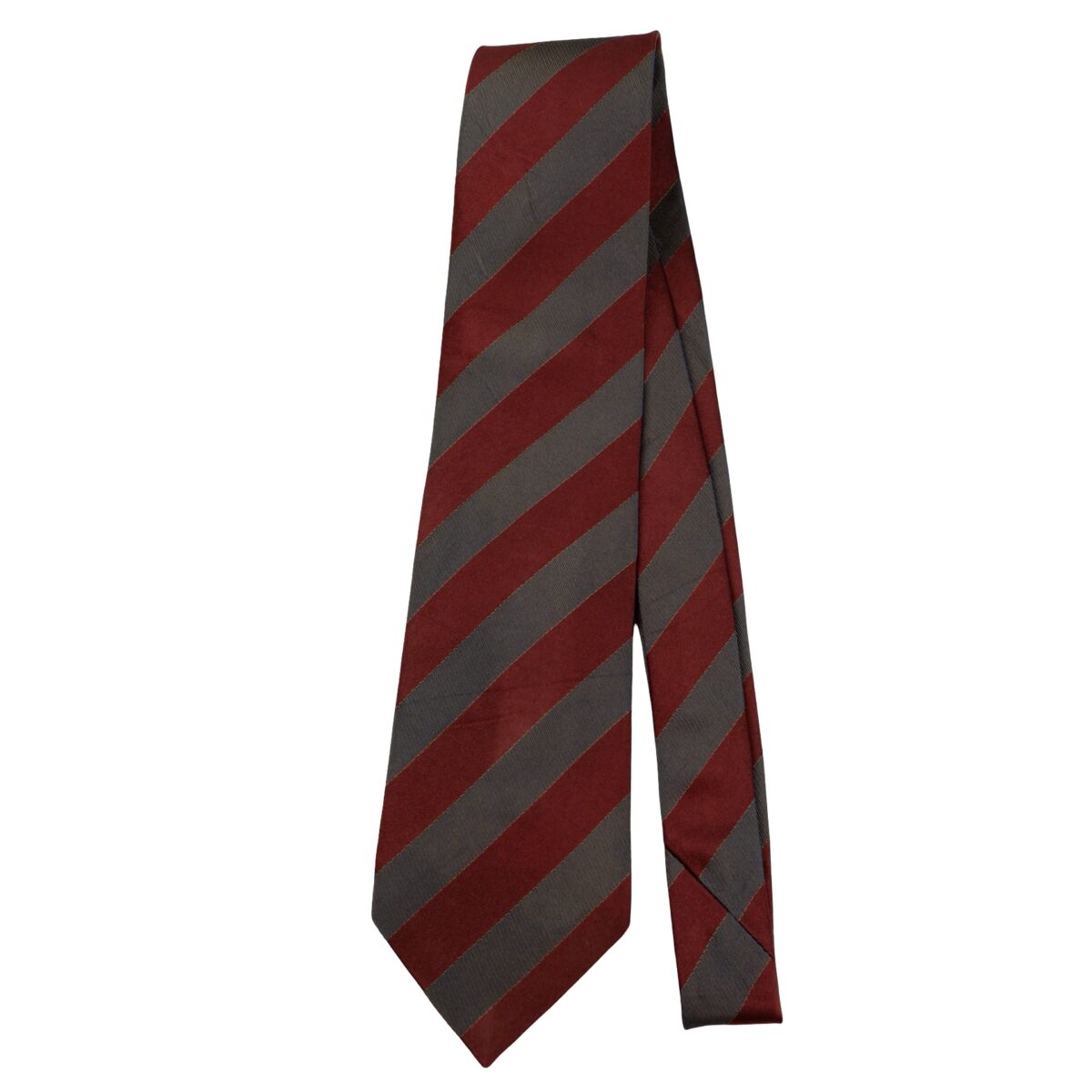 a16287 5 Gotairiku Tie Silk Brown Stripe Japan (US Import Tax Included) มุมที่ 5