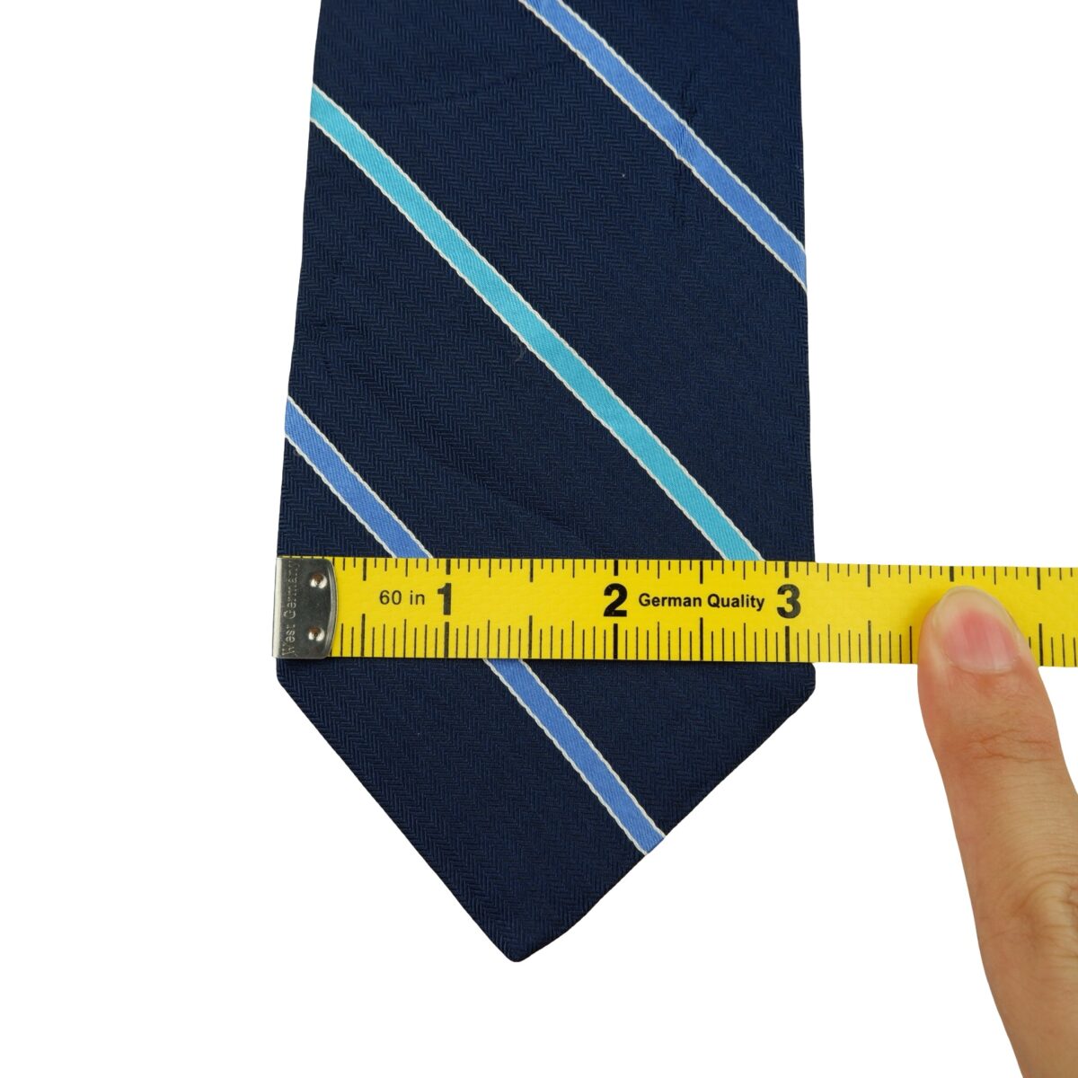 Brooks Brothers Tie Silk Dark Blue Stripe USA (US Import Tax Included) | mesabb clothing Brooks Brothers Tie Silk Dark Blue Stripe USA (US Import Tax Included) มุมที่ 10