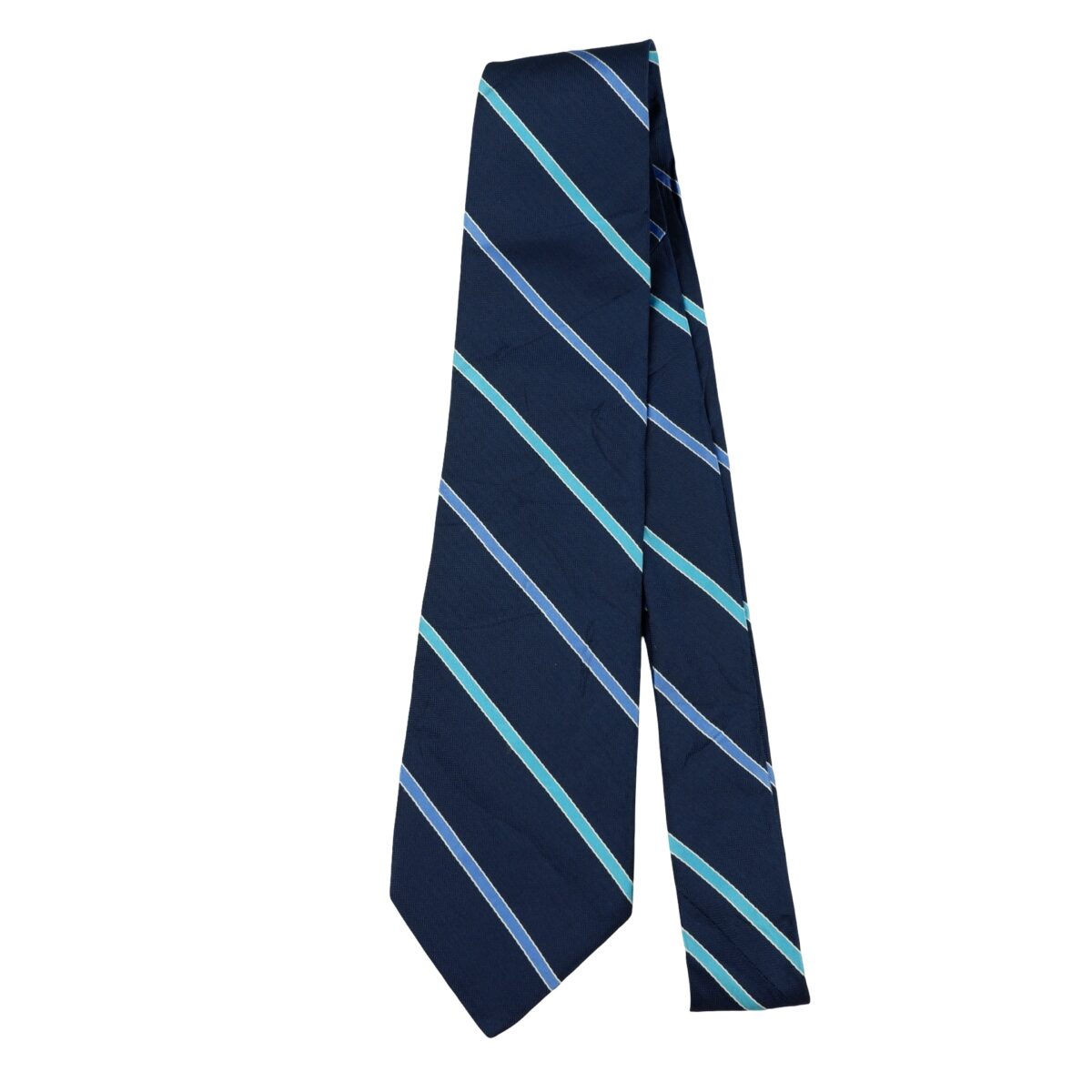 Brooks Brothers Tie Silk Dark Blue Stripe USA (US Import Tax Included) | mesabb clothing Brooks Brothers Tie Silk Dark Blue Stripe USA (US Import Tax Included) มุมที่ 5