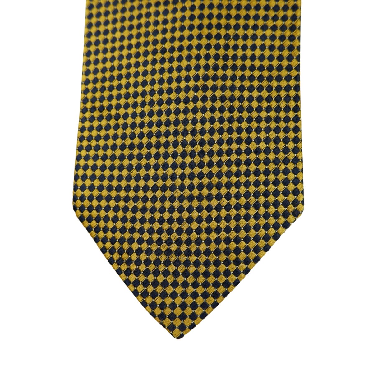 a16297 6 Hugo Boss Tie Silk Brown Navy Italy (US Import Tax Included) มุมที่ 6