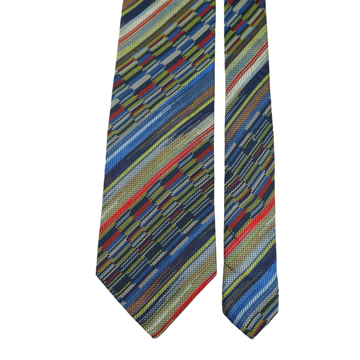 a16298 3 Missoni Tie Silk Multicolor Stripe Italy (US Import Tax Included) มุมที่ 3